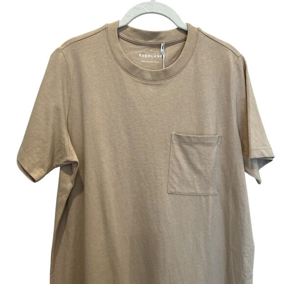 Everlane The Weekend Tee Dress Warm Khaki Women's M NWT - Picture 5 of 10